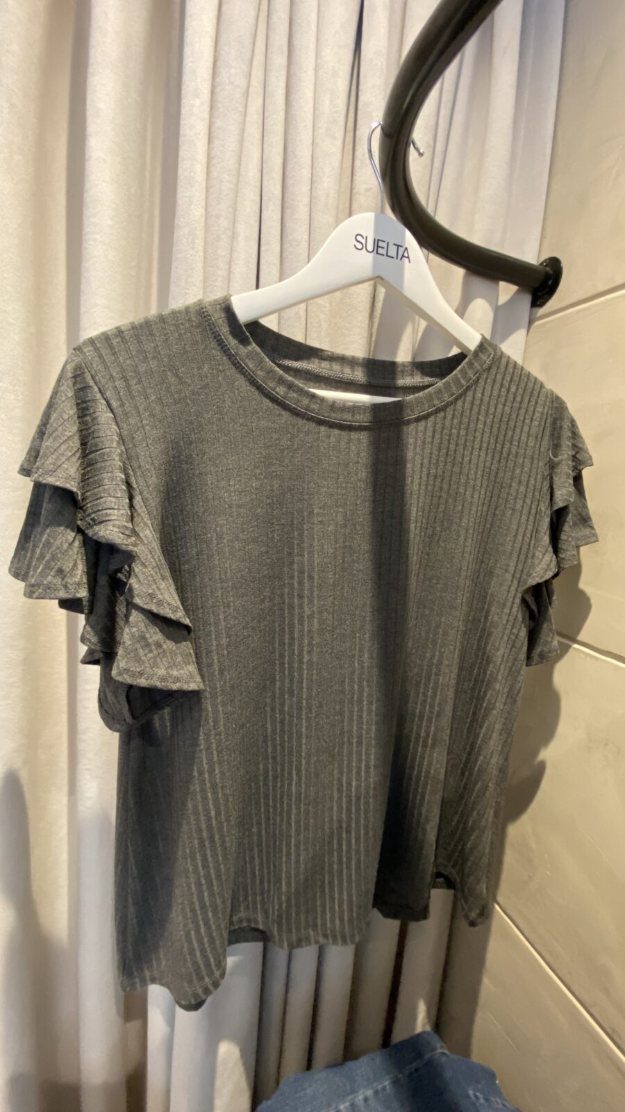Remera Volado  Gris