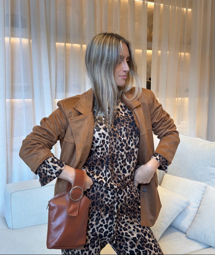 Blazer Gamuza Habano