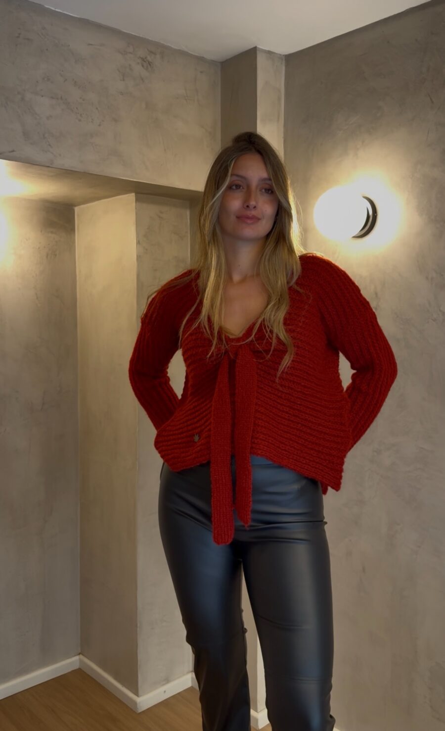 Sweater SHE Bordo