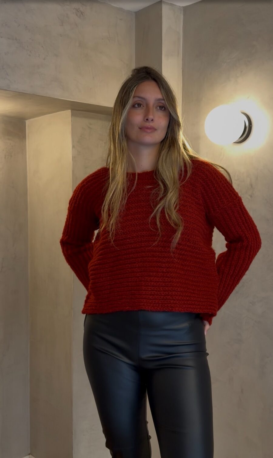 Sweater SHE Bordo - Imagen 2