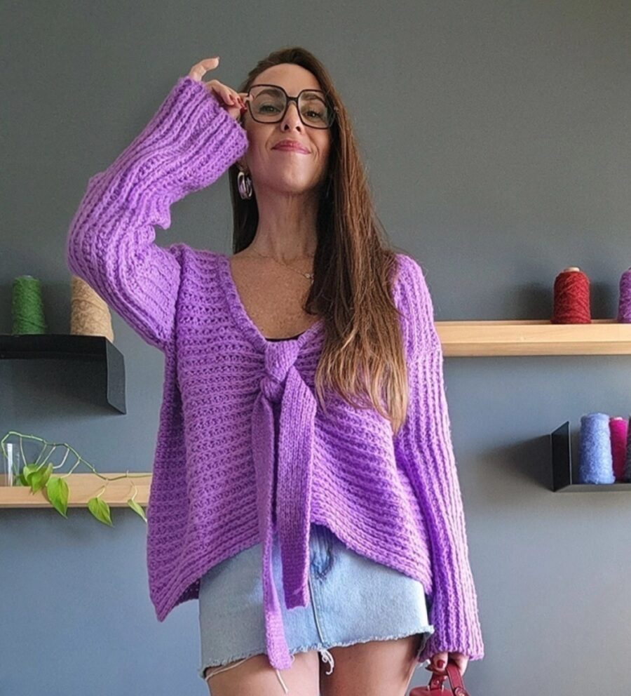 Sweater SHE Lila - Imagen 7