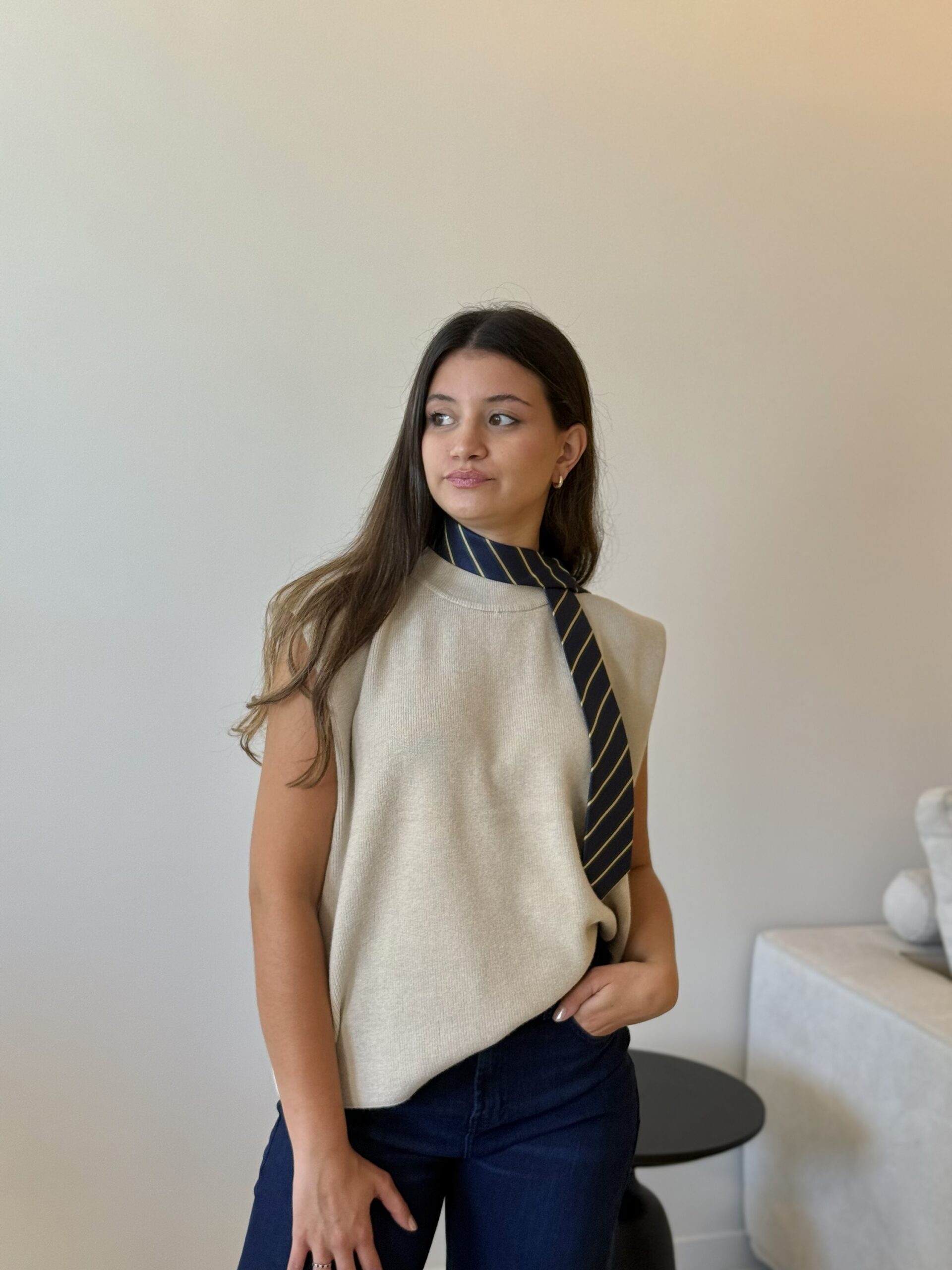 Corbata Lele rayada Azul - Imagen 2