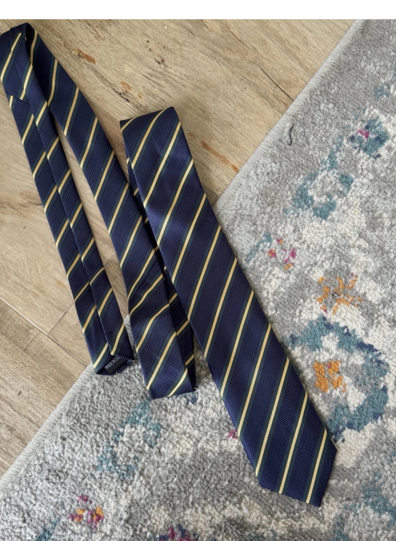 Corbata Lele rayada Azul - Imagen 3