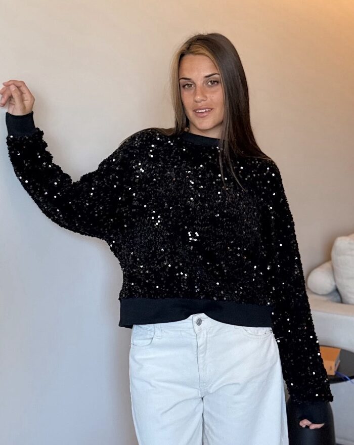 BUZO DISCO EN PAILLÈTE PREMIUM